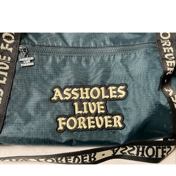 Emotional Baggage Duffel — Teal Travel / Gym Bag, Graphic Strap - Picture 3 of 14